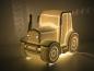 Preview: Porzellanlampe, Tischlampe Traktor, 30356, Kerzenfarm Hahn